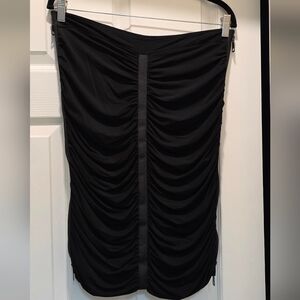 BURBERRY Black Ruched Skirt size 44